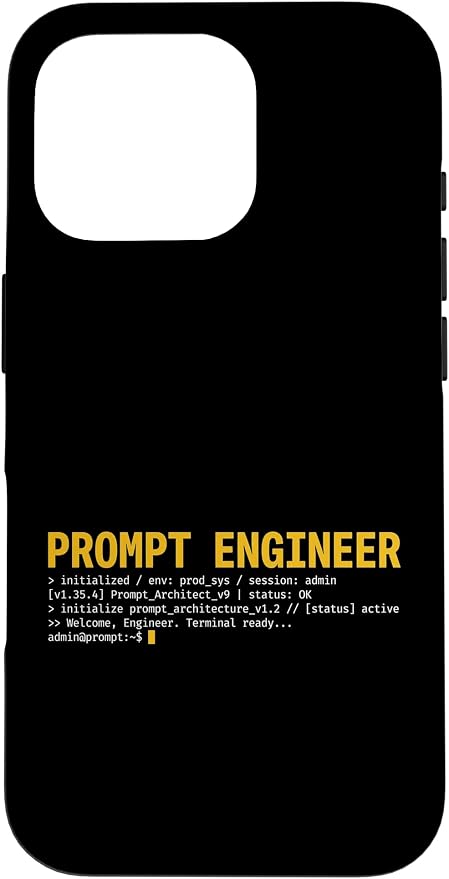Prompt Engineer Terminal Screen AI Developer Software Coder Case for iPhone 16 Pro