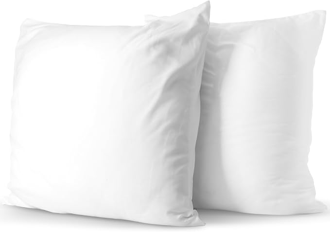 Cheer Collection Throw Pillows – Set of 2 Decorative Pillow Inserts with Removable Covers – Soft Square Pillows for Couch, Bed, and Sofa Décor, 24x24