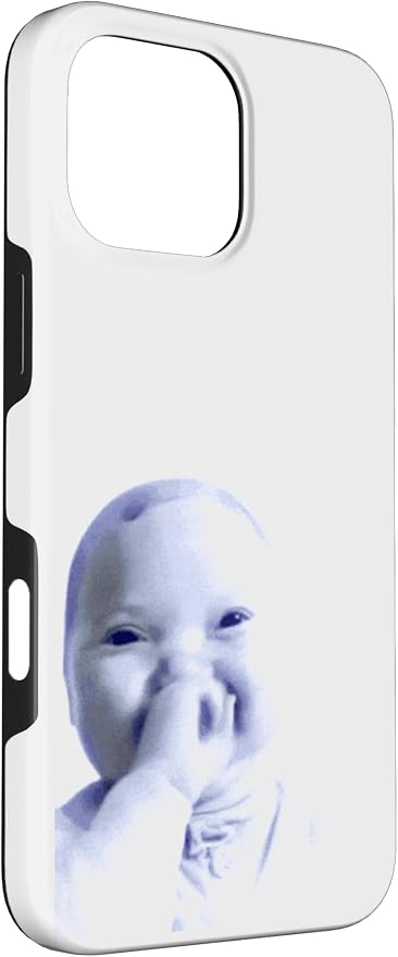 AI Baby Holding Laugh Meme Case for iPhone 16 Pro Max