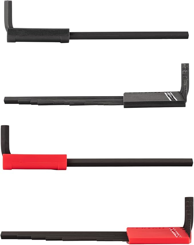 TEKTON Flat End Hex L-Key Set with Holders, 23-Piece (0.050-3/8 in., 1.3-10 mm) | KLX91305