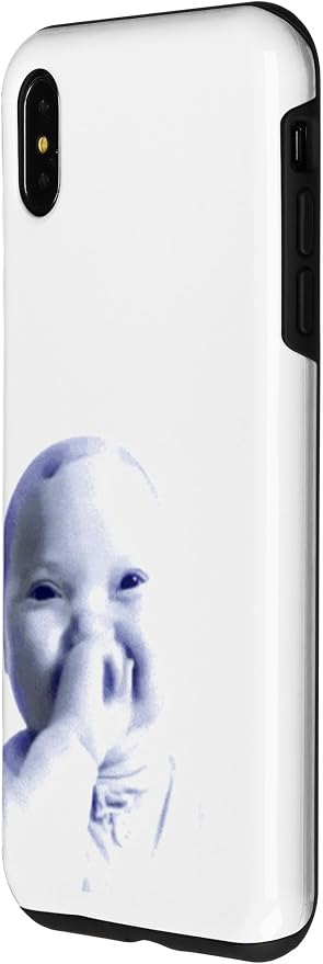 AI Baby Holding Laugh Meme Case for iPhone Xs Max