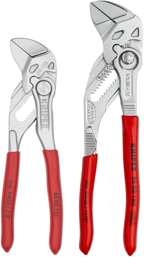 KNIPEX Tools - 2 Piece Mini Pliers Wrench Set (9K0080121US) & Wera Tools 05073593001 950 SPKL/9 SM N SB Long ARM HEX Key Set, One Size, Multi