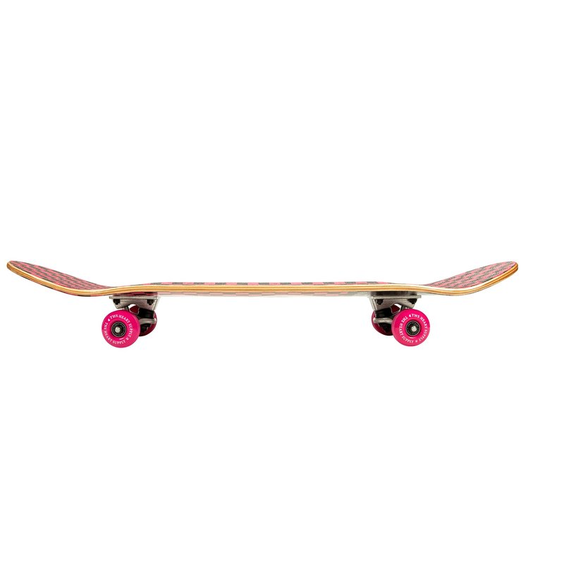 The Heart Supply Complete Skateboard Team Checkerboard 31.35" x 8.0" 7-Ply Maple Blend Construction Full concave, 54mm Wheels, Max Weight 220lbs