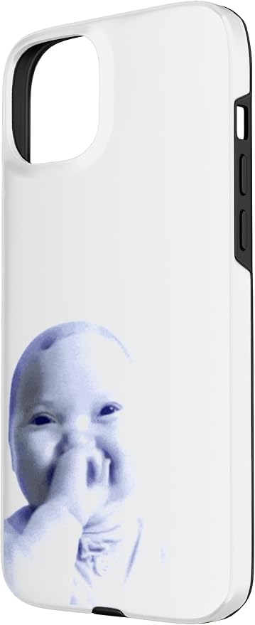 AI Baby Holding Laugh Meme Case for iPhone 15 Plus
