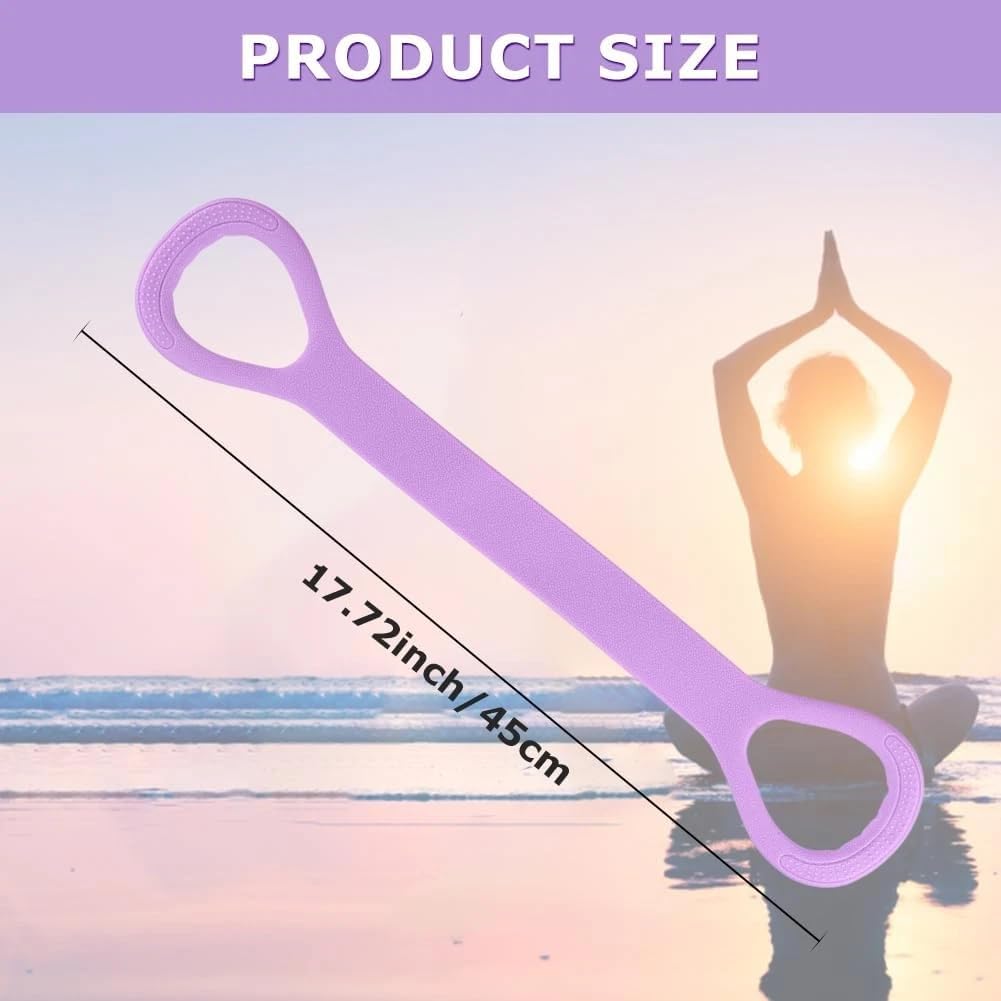 Skiennix 3-Piece Figure 8 Resistance Bands - Durable Exercise Bands with Handles for Women | Perfect for Arm, Back, and Shoulder Stretching