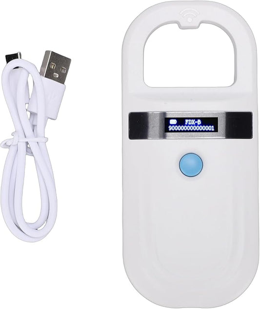 3.35ozfi Nano Microchip, OLED Pet Microchip Kit Display Unique 15 Id Number Microchip Id for Dogs Cats Horse Cow Sheep Pig Identification