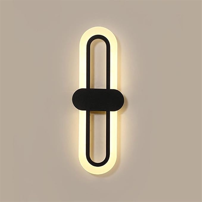 Bedroom Bedside Modern Minimalist Living Room Background Wall Led Three-Color Light-Changing Wall Lamp Simple Aisle Balcony Lamp, Lighting Chandelier
