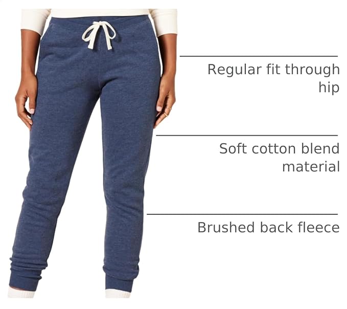 Amazon Essentials Women's Fleece Jogger Sweatpant (Available in Plus Size)