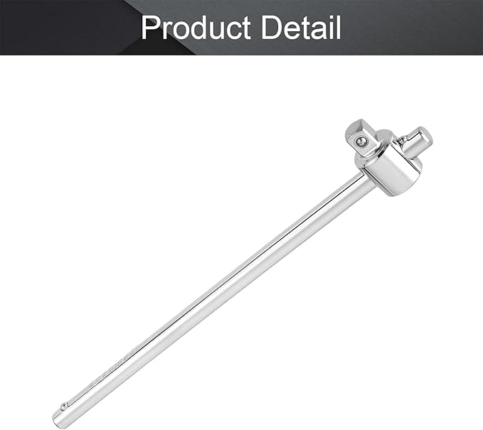 Utoolmart 1/4 Inch Drive Sliding Wrench Breaker Bar Adjustable T-Handle Socket Hand Tool 1Pcs