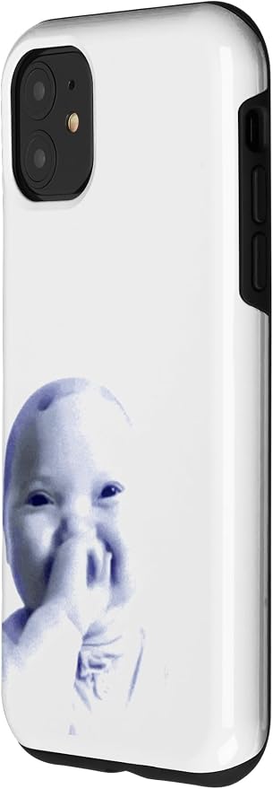 AI Baby Holding Laugh Meme Case for iPhone 11