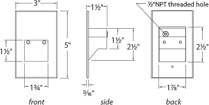 WAC Landscape Lighting, LEDme 120V LED Vertical Indoor and Outdoor Step and Wall Light 2700K Built-in LED in Bronze