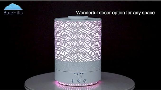 BlueHills Premium Large 2300 ML and 2500 ML XL Essential Oil Diffusers Humidifier Combo Set of 2 for Large Room Home with Décor LED Lights Great Gift – Value Pack of White
