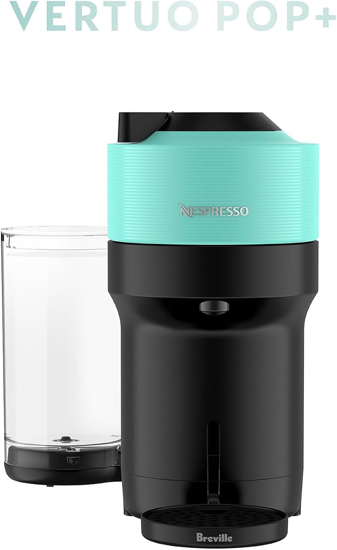Nespresso Vertuo Pop+ Coffee and Espresso Maker by Breville, Aqua Mint