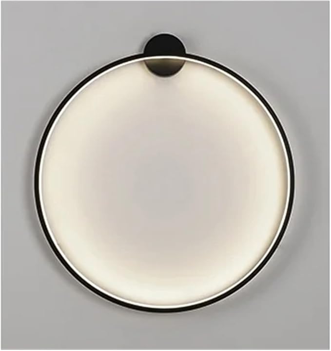 Wiring-Free Living Room Sofa Background Wall Decoration - Minimalist Bedroom lamp Ring Art Atmosphere Wall Light,Kitchen Island (3 Colors 50cm A)