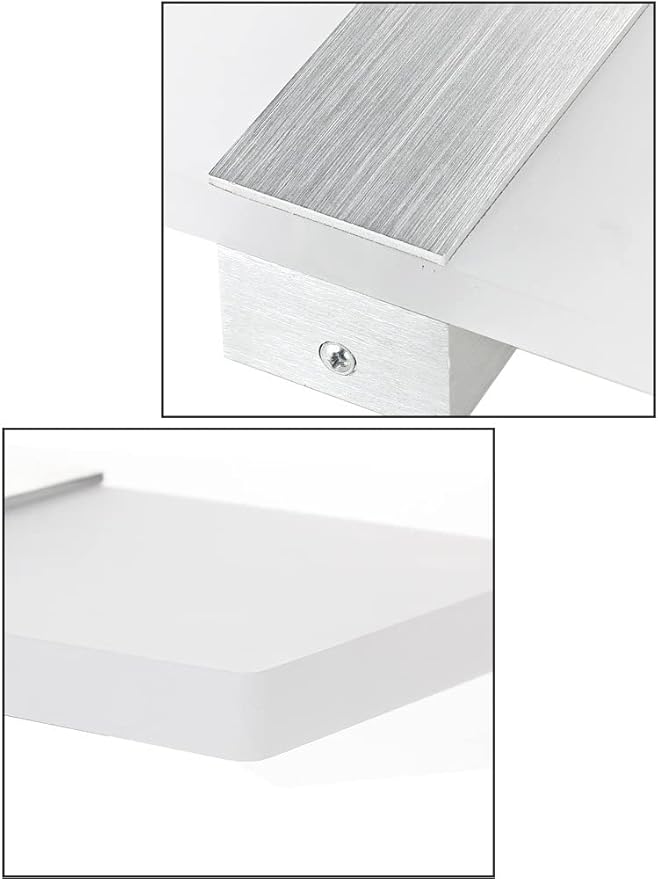 LED Motion Sensor Wall Lamp Security Light 12W SMD 2835 Acrylic Up/Down Wall Sconce Light Motion Activated Porch Lamp Fixture Modern Lighting for Stairway Patio Aisle Brushed Silver 6000K