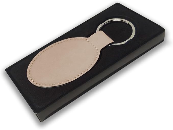 LaserGram Oval Keychain, Sunflowers, Personalized Engraving Included