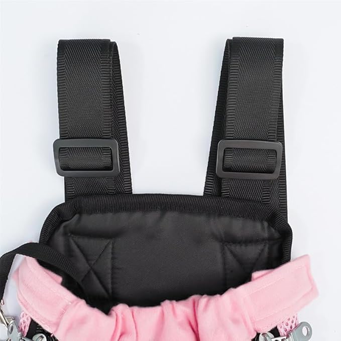 Portable Pet Carrier Backpack, Adjustable Pet Front Cat Dog Carrier Backpack Travel Bag for Small Medium Dogs Cats Puppies, Cat Backpack Carrier for Hiking Cycling (H, L)