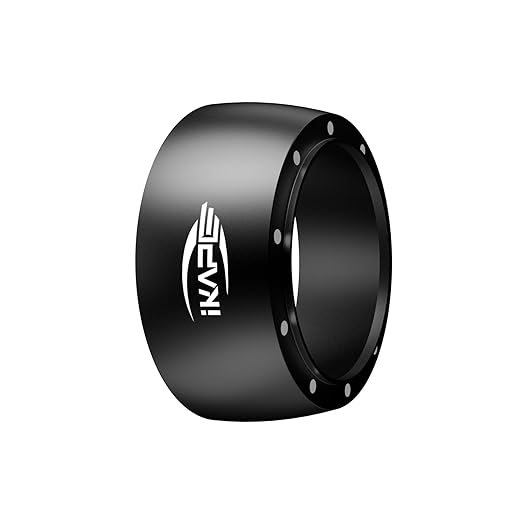 IKAPE 51mm Magnetic Dosing Funnel, Espresso Ring Compatible with 51 mm Bottomless Portafilter - with 10 Small Magnet (Black)