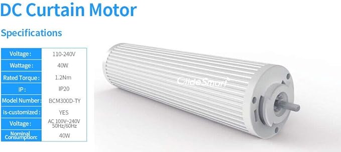 DIY WiFi Smart Automatic Curtain System - Custom Length Track With Motor for Blinds