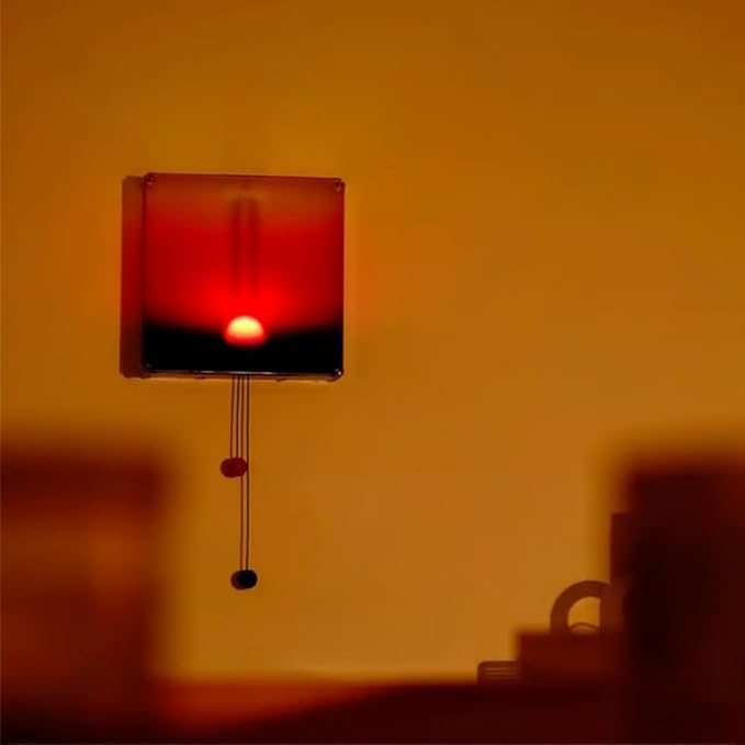 Mindfulness Wall Lamp Features Manual Sun Sunrises Sunset Hanging Light for Serenes Home Atmospheres Acrylic Wall Light