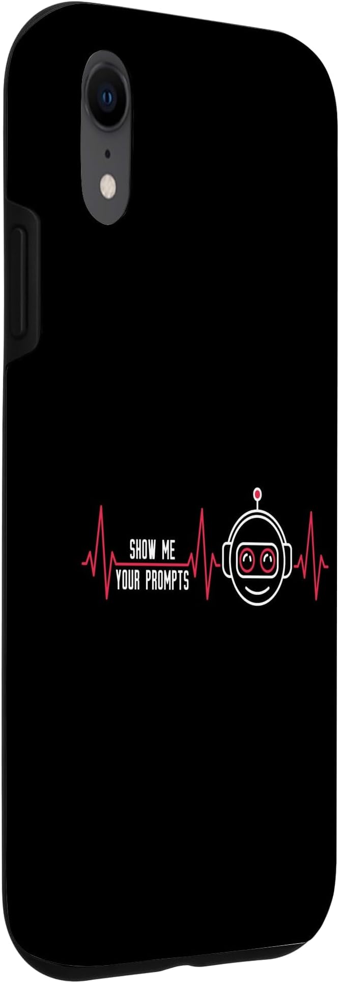 Show Me Your Prompts AI Artificial Intelligence Heartbeat Case for iPhone XR