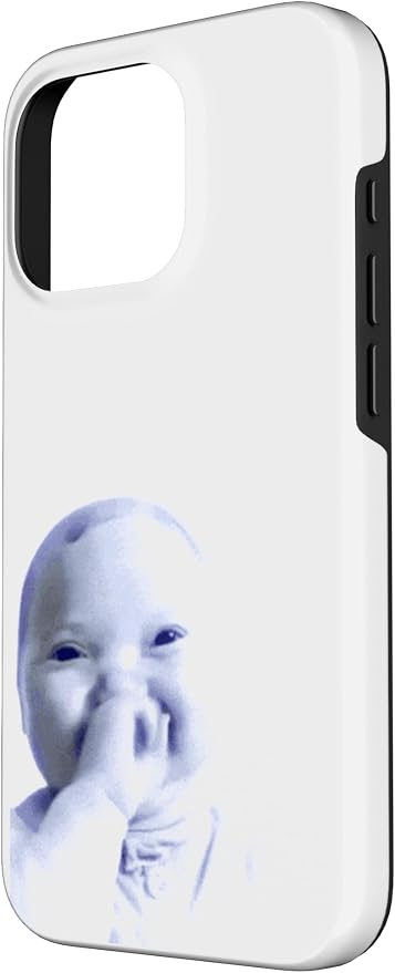 AI Baby Holding Laugh Meme Case for iPhone 16 Pro