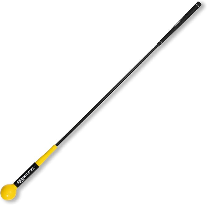 Amazon Basics Golf Swing Trainer Aid and Warm-Up Practice Stick for Grip, Balance, Distance and Power Training