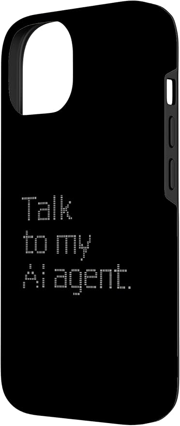 Talk to My AI Agent - Minimalist Tech Design Case for iPhone 14