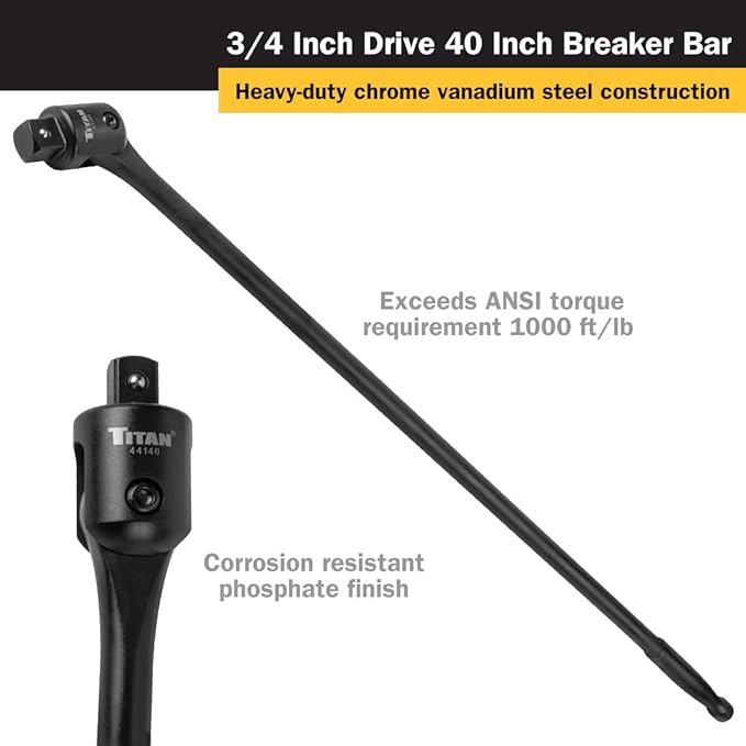 Titan 44140 3/4-Inch Drive 40-Inch Breaker Bar