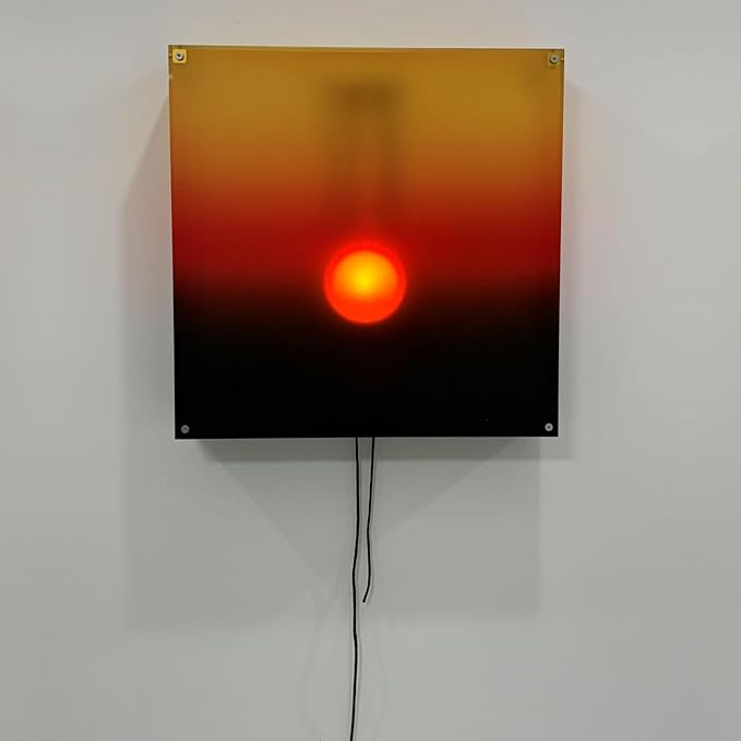 Mindfulness Wall Lamp Features Manual Sun Sunrises Sunset Hanging Light for Serenes Home Atmospheres Unique Acrylic Sunset Lamp Wall Ornament