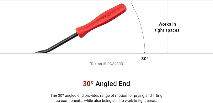 TEKTON 1/4 Inch x 6-1/2 Inch 30-Degree Mini Pry Bar | LRD84100 | Made in USA