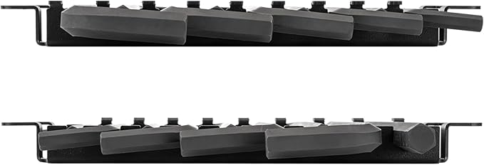 TEKTON Flat End Hex L-Key Set with Rack, 9-Piece (11-19 mm) | KLX92201