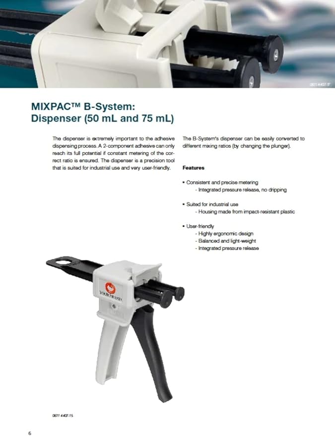 DMA50 Dispensing Gun Kit for 50ml Epoxy & Adhesive Cartridges (1:1 & 2:1 Ratios)