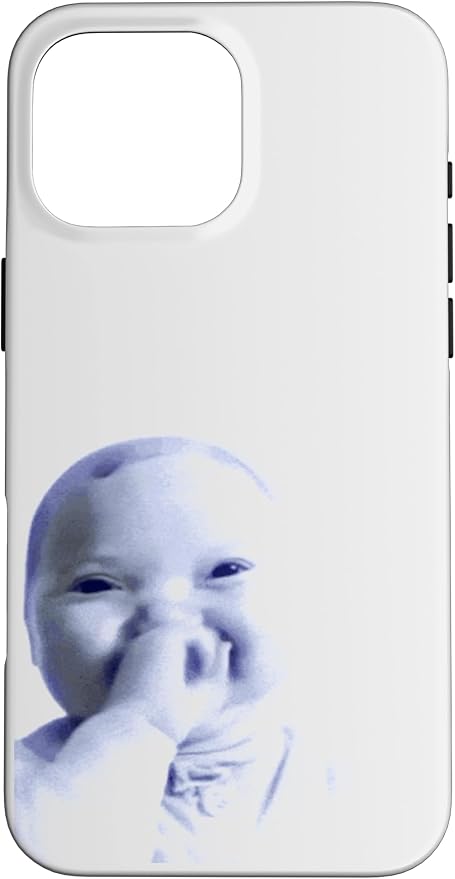 AI Baby Holding Laugh Meme Case for iPhone 16 Pro Max