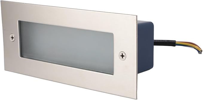 LED Step Light, Weatherproof Aluminum Alloy Stair Wall Lighting for Indoor Outdoor Stairs Steps Basements Corridors, Warm White 3000K, 17cm Length
