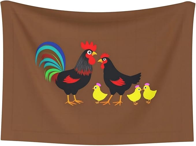 Chicken Farm Animal Print Soft Plush Pet Blanket, Washable Dog Blanket, Cat Fleece Throw, Puppy Bed Crate Mat & Sofa Couch Protector - Large