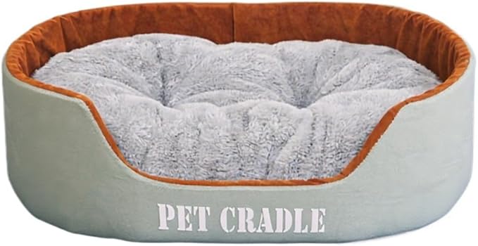 Dog Bed Orthopedic Dog Couch Bed, Waterproof Pet Bed with Removable Washable Mat & Non-Slip Bottom(Grey,23.62''X15.75'')