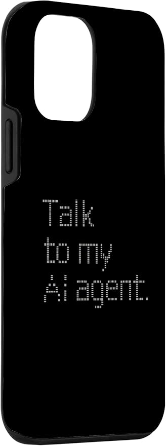 Talk to My AI Agent - Minimalist Tech Design Case for iPhone 12 mini