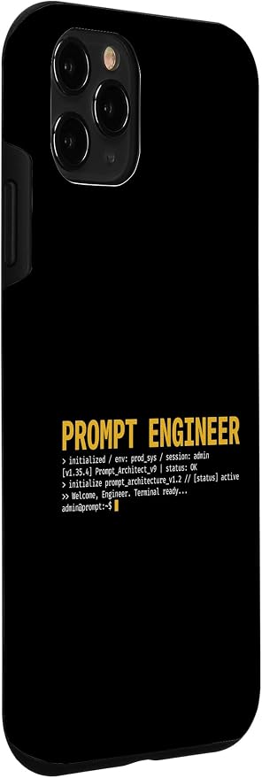 Prompt Engineer Terminal Screen AI Developer Software Coder Case for iPhone 11 Pro