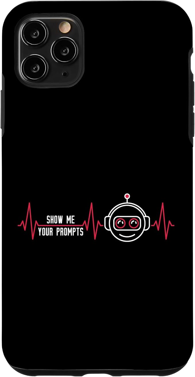 Show Me Your Prompts AI Artificial Intelligence Heartbeat Case for iPhone 11 Pro Max