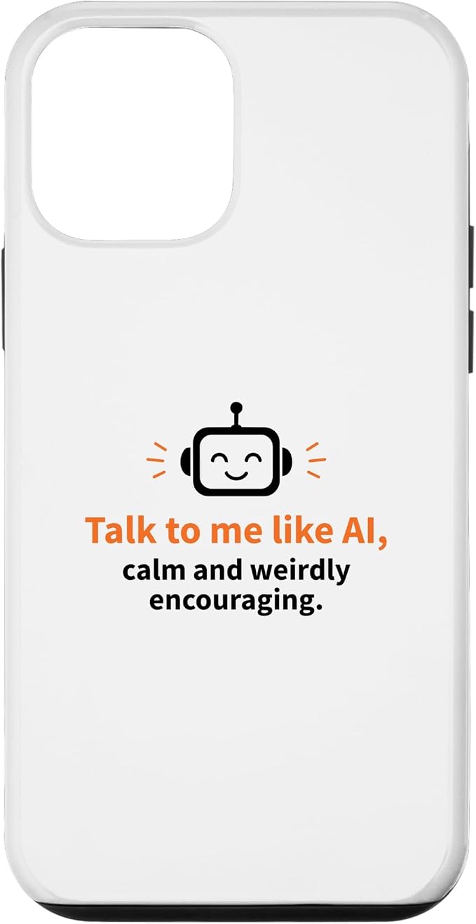 AI Robot Calm Encouraging Tech Support Case for iPhone 12 mini