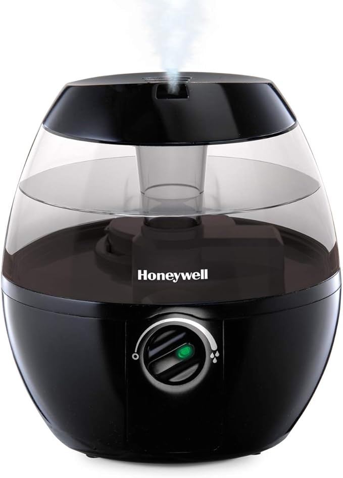 Honeywell HUL520B Mistmate Cool Mist Humidifier Black With Easy Fill Tank & Auto Shut-Off, For Small Room, Bedroom, Baby Room, Office