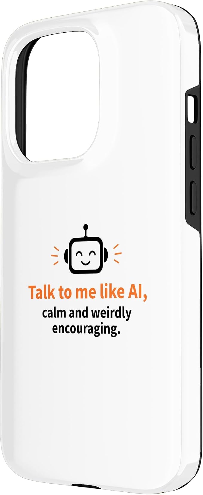 AI Robot Calm Encouraging Tech Support Case for iPhone 15 Pro