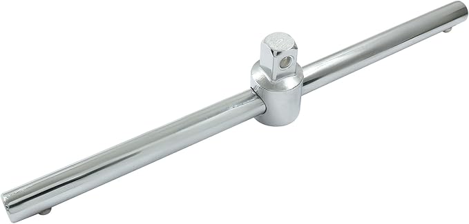1/2 Inch T-Handle Wrench 250mm/9.84 Inch Length Adjustable T-Handle Socket Hand Tool, Chrome Vanadium Steel Drive Sliding Wrench Breaker Bar For Car Repair