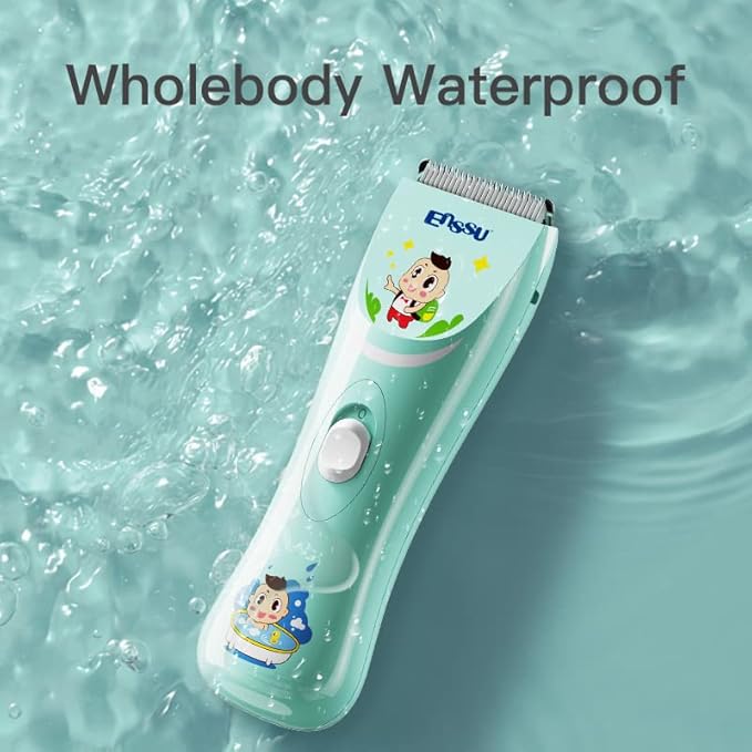 Baby Hair Clippers, Lower Noise Haircut Trimmers for Children with Autism and Sensory Sensitivity, Babies Infant Kids Waterproof Hair Cutting Kits