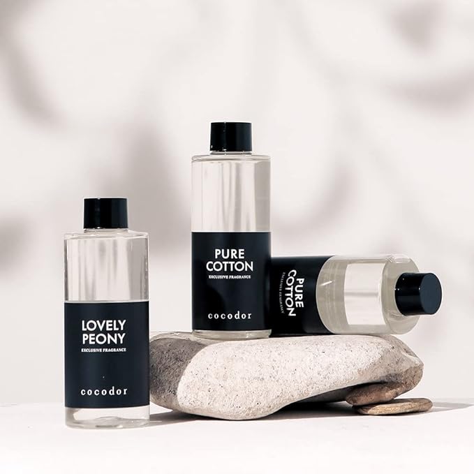 COCODOR Reed Diffuser Oil Refill/Clean Linen /6.7oz(200ml) / 3 Pack/Aromatherapy, Home Fragrance, Scented Oils, Oils for Reed Diffuser, Bathroom Home Decor