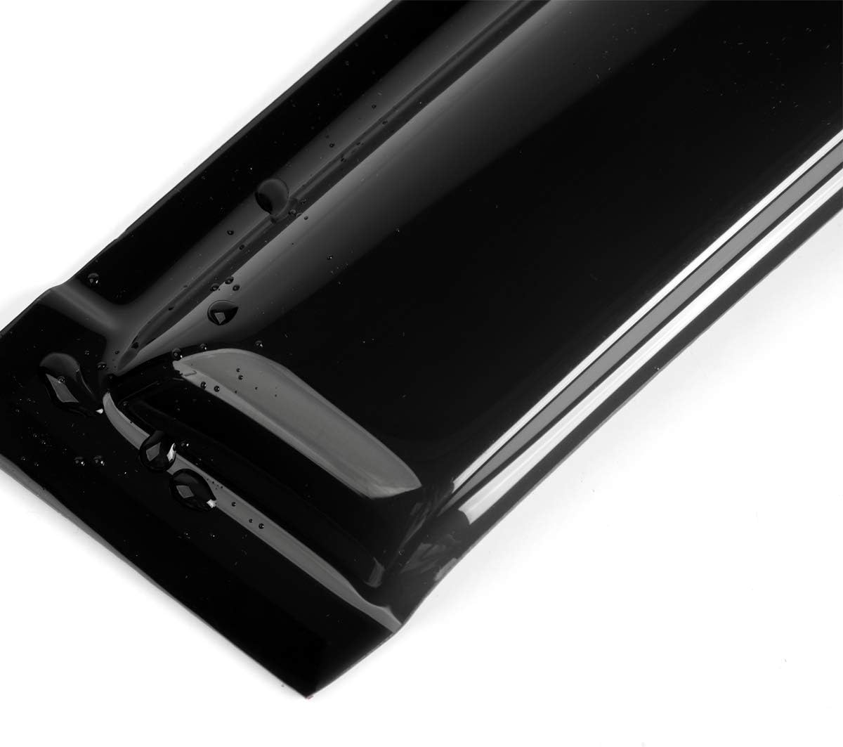4pcs Original Shatterproof Outside Mount Style Sun Rain Guards Durable Side Window Wind Deflectors Dark Smoke Vent Window Visors Fit for 2003-2009 Toyota 4Runner (N210) 94924