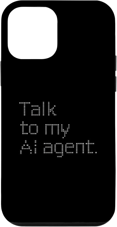 Talk to My AI Agent - Minimalist Tech Design Case for iPhone 12 mini