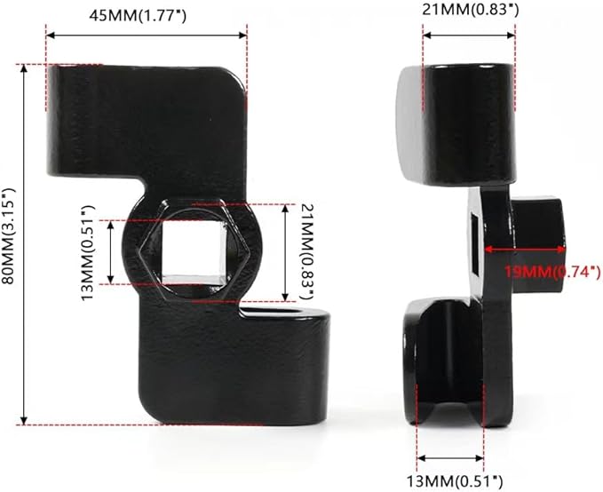 1/2" Drive Wrench Extension Adapter - Indispensable Tool for Garages, Repair Shops, and DIY Projects, Universal Extension for Breaker Bars and Ratchets.