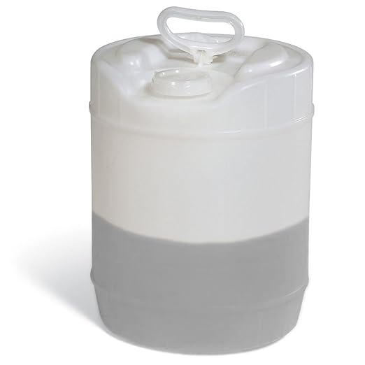 PIG Oil Storage Container Automotive - Translucent Recycle Oil Jug - 5 Gallon Oil Container Automotive - ext. dia. 11.5" x 14.75" H - PM50796